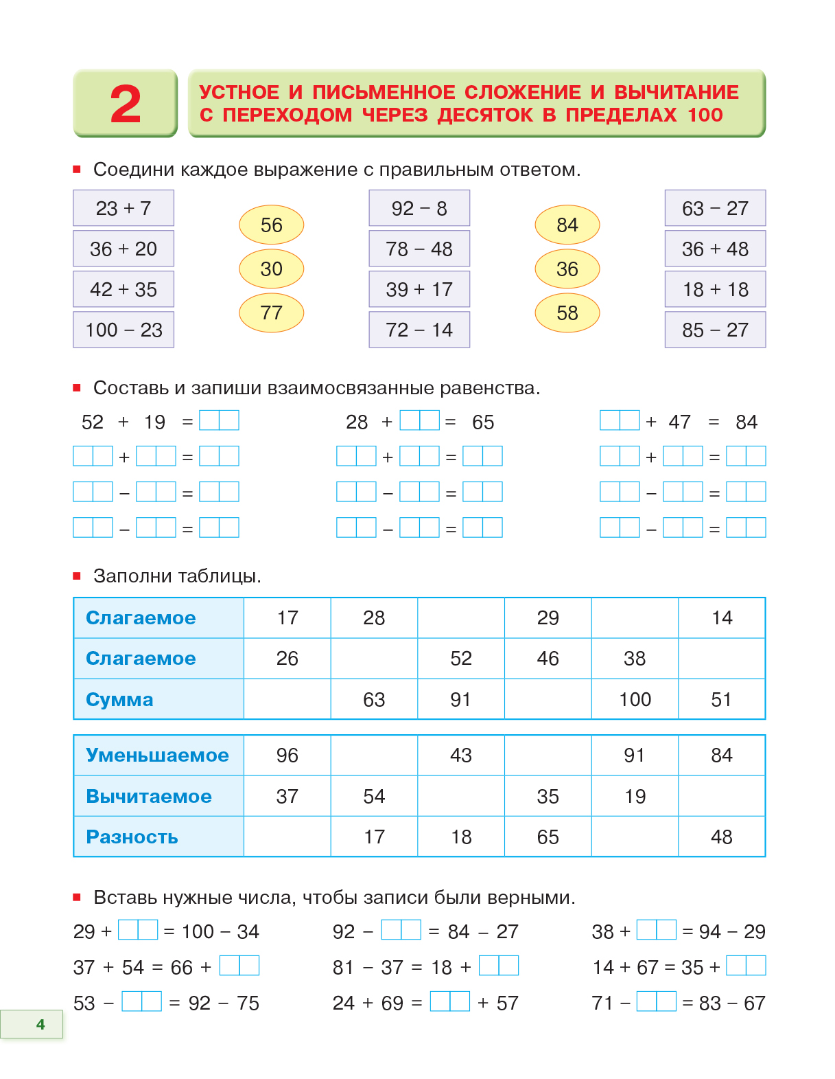 Золотая серия. Математика. Сложение и вычитание в пределах 1000. 3 класс